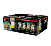 SHEBA - Adult Wet Cat Food Pouches - 72 x 85 g - Poultry - Bulk Cat Food Megapack - 72 Jelly Pouches