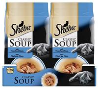 Sheba Chat Doublure Classic Soups Lot de 12 (12 x 4 x 40 g)