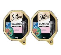 Sheba Chat Doublure de Nourriture Classics, 22 Bols (2X 11 x 85 g) (Lot de 2)