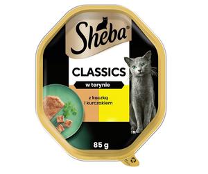 SHEBA Classics 85 g barquette en terrine au canard et au poulet
