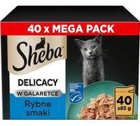 Sheba Delicacy in Jelly - Collection de saveurs de poisson en gelée, 40 x 85 g