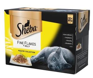 SHEBA Délicatesse en gelée Saveurs de volaille 12 x 85g