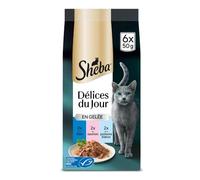 Sheba Délices du Jour en Gelée Poisson pour Chat 6 x 50 g - Lot de 12