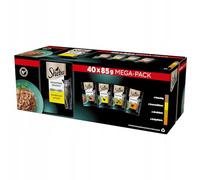 Sheba Delicacy Saveurs volaille – sachets (canard, poulet, dinde) – 40 x 85 g
