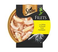 Sheba Filets - Effilés de poulet pour Chat Adulte Aliment 16x60 g
