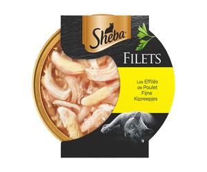 Sheba Filets - Effilés de poulet pour Chat Adulte Aliment 16x60 g