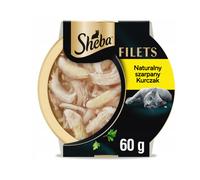 SHEBA Filets : nourriture humide pour chat au poulet en sauce, 60 g