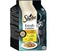 Sheba Fresh Cuisine Taste of Rome Lot de 6 sachets de 50 g avec Dinde et Poulet