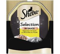 Sheba Lot de 22 barquettes de Nourriture en Sauce pour Chat (2 x 11 x 85 g)