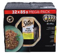 Sheba Mini filets en sauce - Coffret à la volaille pour chat adulte Aliment 32x85 g