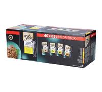 Sheba Mini Filets en sauce - Sélection à la volaille pour Chat Adulte Aliment 40x85 g