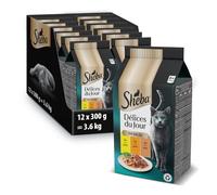Sheba Nourriture Humide pour Chats avec Poulet, Dinde, Canard en Sauce 6x50g