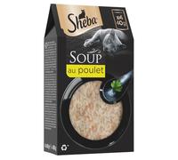 Sheba - Pâtée Onctueuse en Sauce Poulet pour Chat Adulte, Saveur Gourmande (Pack 4 Sachets) - Le Lot De 6