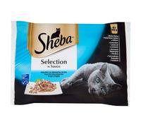 Sheba Sachet Selection in Sauce Saveurs Poisson 4x85g