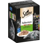SHEBA® Sachets-portions Multipack Sélection en sauce Fine diversité 12 x 85g