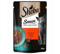 SHEBA Sauce Collection Beef 85g morceaux de bœuf en sauce pour chats