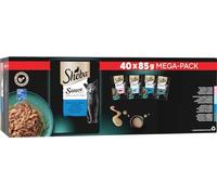 Sheba Sauce Collection Sachets fraîcheur Nourriture Humide Sélection aux Poissons pour Chat Adulte 4 variétés 40x85g