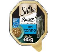 Sheba Sauce Lover Lot de 22 barquettes de 85 g de Nourriture Humide pour Chat, au Thon, 1870 g au Total
