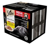SHEBA Select Slices in Gravy Saveurs mixtes de volaille en sauce volaille, poulet et dinde 32x85g