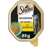 Sheba Sélection en Sauce avec Savoureux Agneau et Poulet 85 g - Nourriture pour Chat - 22 Packs