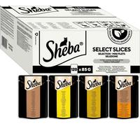 Sheba Selection Nourriture humide pour chats en sachet portion Variation de volaille en sauce Multipack 120x85g
