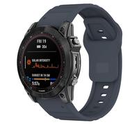 Shecret Bracelet pour Garmin, Silicone Bracelets de Montre Quick Fit for Garmin Fenix/Forerunner/Approach/MARQ/Quatix/Descent/Tactix/D2 Series, Sport Replacement Band (26mm, Bleu roche)
