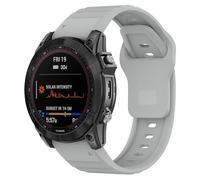 Shecret Bracelet pour Garmin, Silicone Bracelets de Montre Quick Fit for Garmin Fenix/Forerunner/Approach/MARQ/Quatix/Descent/Tactix/D2 Series, Sport Replacement Band (22mm, Gris)