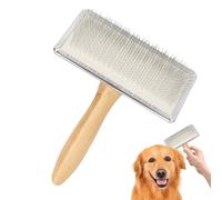 Shed Brush for Dogs, Undercoat Rake Comb, Dematting Grooming Tool, High-Efficiency Hair Removal, Safe and Pressure Materials, 5.94x4.65x1.38 Inches and 6.61x4.72x1.57 Inches