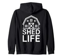 Shed Life for Cabin Builders Tiny House Handyman Sweat à Capuche
