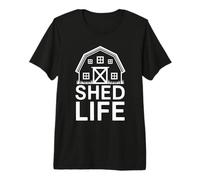 Shed Life for Cabin Builders Tiny House Handyman T-Shirt Haut de Gamme