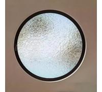 Shed Windows Round Rotating Windows That Open 360° Around Tempered Glass House Window for Attic, Kitchen, Study, Bedroom(Nero,70cm/27.6in)
