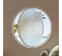 Shed Windows Round Rotating Windows That Open 360° Around Tempered Glass House Window for Attic, Kitchen, Study, Bedroom(Wit,70cm/27.6in)
