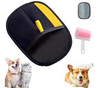 Shedly Sweep Pro - Une maison plus propre en un seul geste, gant d'épilation des poils d'animaux, gants électrostatiques double face réutilisables pour poils d'animaux (1 pièce, A)