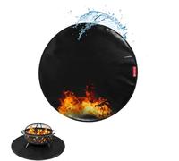 SheeChung Tapis de brasero rond de 122 cm pour réchaud Solo Yukon, double face, ignifuge, résistant à l'huile, tapis de barbecue pour terrasse, patio et pelouse