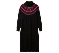SHEEGO Robes en maille framboise / rose ancienne / noir / blanc, Taille M-L