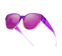 SHEEN KELLY Fit Over Sunglasses - Lunette de Soleil Polarisé Enveloppantes Femmes sur des Lunettes de vue Conduite