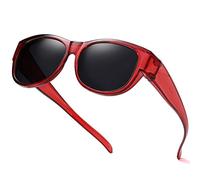 SHEEN KELLY Fit Over Sunglasses - Lunette de Soleil Polarisé Enveloppantes Femmes sur des Lunettes de vue Conduite