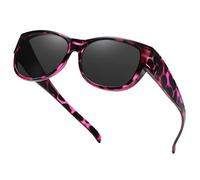 SHEEN KELLY Fit Over Sunglasses - Lunette de Soleil Polarisé Enveloppantes Femmes sur des Lunettes de vue Conduite