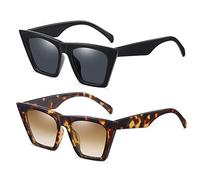 SHEEN KELLY Lunettes de soleil à dessus plat pour hommes femmes Lunettes de soleil de style rétro carré carré de style succinct Lunettes de soleil à lentilles claires UV401