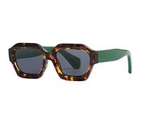 SHEEN KELLY Lunettes de soleil surdimensionnées à la mode femmes hommes cadre irrégulier coloré à la mode