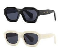 SHEEN KELLY Lunettes de soleil surdimensionnées à la mode femmes hommes cadre irrégulier coloré à la mode