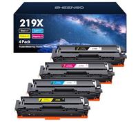 SHEENGO 219X Lot de Toners compatibles avec HP 219X pour HP Color Laserjet Pro MFP 3302FDWG MFP 3302SDWG 3202DW 3302FDW 3302FDNG 3302FDN 3202DN 3302SDW W2190X W2191X W2192X W2193X Lot de 4