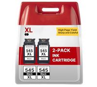 SHEENGO PG 545 XL Cartouches d'encre Remplacement pour 545 545XL pour Pixma TS3150 MG2450 MX495 TR4550 MG2950S MG2550 MG2550S MG2555 MG2950 MG2450 TS3150 TS3151 MX490 MG2500 TS3350 (2 Noir)