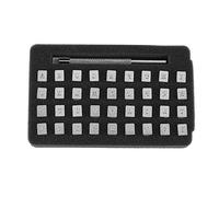 Sheens 36pcs Nombre et Lettre Tampon mis en Alliage d'acier en Cuir estampage Outil de poinçonnage pour Bricolage Veste en Cuir Sacs Chaussures Ceinture Portefeuille(3mm)