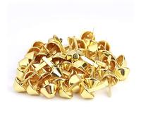 Sheens 50pcs Cuir Artisanat Rivets, Demi-Sac à Main Sac à Main cône Pieds Clou Goujon Cuir Fournitures d'artisanat pour Sacs à Main Sacs à Main Chaussures(Or 10mm)