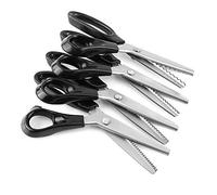 Sheens Ciseaux Couture, Cisailles à cranter Professionnelle de Confection de Ciseaux à crisser de Tissu de 9inch décoratif de Triangle(5mm)