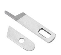 Sheens Ensemble de 2 Lames de Rechange pour Surjeteuse, Compatible avec Elna, Couteau Supérieur et Inférieur, Modèles T-3, T-33, T-34, T-34D