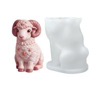 Sheep Candle Mold - Silicone Craft Tool for Diy Lovers | 6.8x4.8x7cm Compact Size, Soft Flexible Build, Epoxy Resin Soap Plaster Ornament Clay Chocolate Crafting, Perfect for Family and Friends