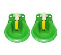 Sheep Feeder, Animal Waterer, Livestock Drinker, 2 Pack Automatic Water Bowls with Valve, 600ml Large Capacity Dispenser for Goat, Horse, Farm Animals, Stable 7.68x5.91x2.76 inches