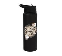 Sheep Happens Stainless Steel Insulated Water Bottle